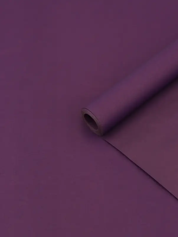 Бумага упаковочная крафт, двусторонняя, фиолетовый, 0.68&times;10&plusmn;5% м
