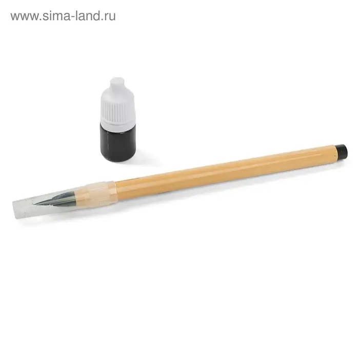 Кисть для каллиграфии, с тушью, в блистере