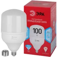 Лампа светодиодная LED 100 Вт 9800Лм 4000К T140 нейтральный E27/E40 (переходник) 170-265В LED POWER T140-100W-4000-E27/E40 Red Line