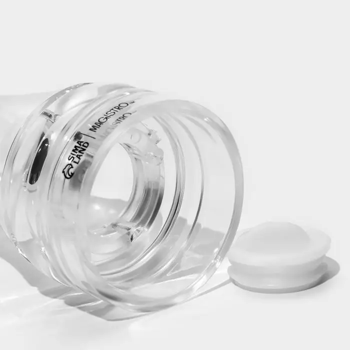 Солонка для специй Magistro Glace, 17.4 см, акрил, прозрачная