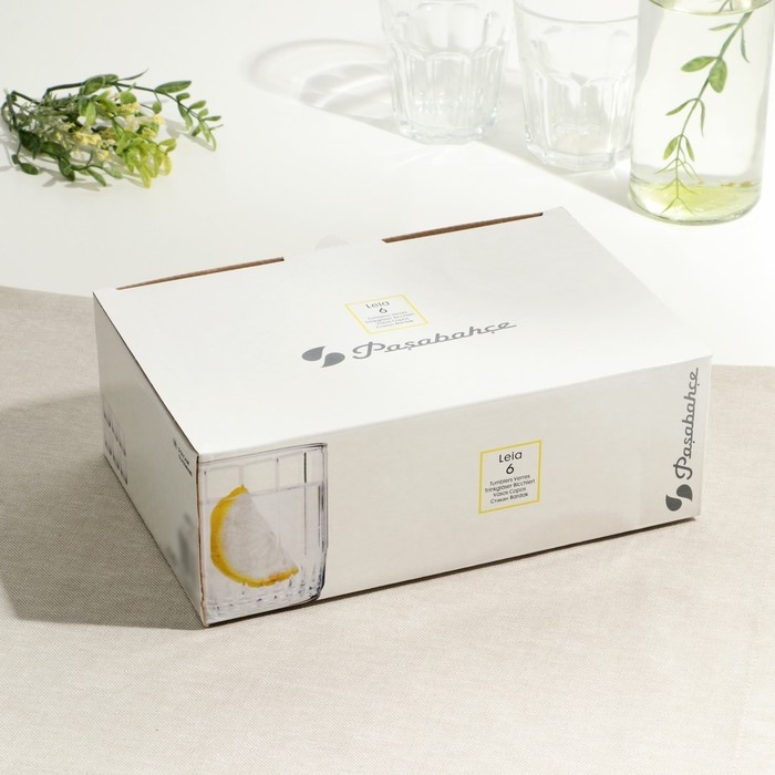 Набор стеклянных стаканов «Лея», 265 мл, 6 шт Набор стеклянных стаканов «Лея», 265 мл, 6 шт