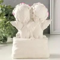 Фигурка гипс &laquo;Ангелочки с замком и ключиком&raquo;, 16&times;11 см, белый с росписью