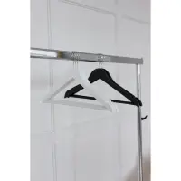 Плечики - вешалки для одежды LaDо́m, покрытие софт тач, 3 шт., деревянные, с перекладиной, широкие плечики, 44.5&times;23 см, белые