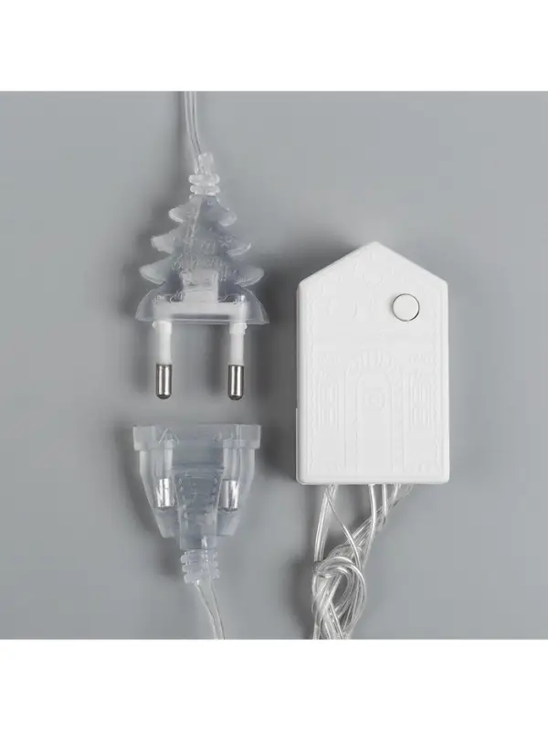 Гирлянда &laquo;Занавес&raquo; 1.5&times;1 м, IP20, прозрачная нить, 180 LED, свечение мульти, 8 режимов, 220 В