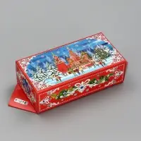 Подарочная новогодняя коробка «Кремль» конфета красная, 20×10×6 см