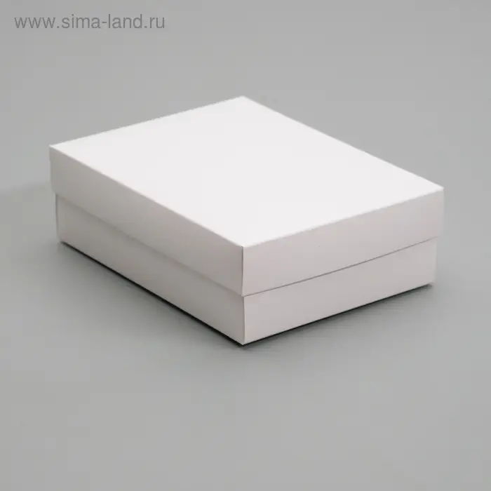 Коробка картонная без окна, белая, 16,5 х 12,5 х 5,2 см Коробка картонная без окна, белая, 16,5 х 12,5 х 5,2 см