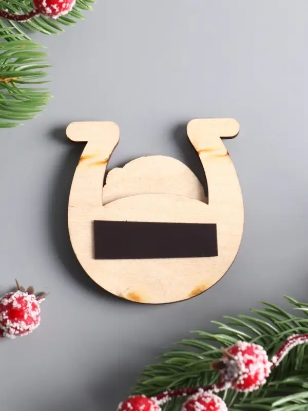 Магнит новогодний 3D «Счастья», размер магнита 6×6.5 см