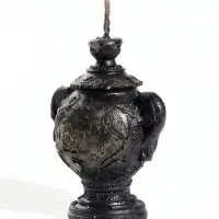 Свеча &laquo;Самовар&raquo; 5.6&times;4.8&times;6.8 см, чёрный с золотом