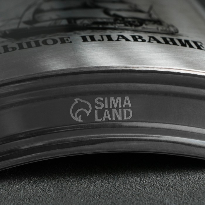 Фляжка ГИГАНТ &laquo;Большому кораблю&raquo;, 1920 мл, серебристая