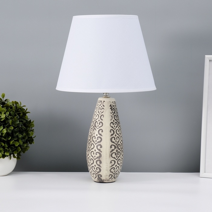 Настольная лампа с абажуром RISALUX «Римини», Е27, 40 Вт, 25×25×43 см Настольная лампа с абажуром RISALUX «Римини», Е27, 40 Вт, 25×25×43 см