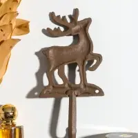Крючок настенный &laquo;Олень - Серебряное копытце&raquo;, ключница декоративная, чугун, 9.6&times;20.5&times;3.5 см