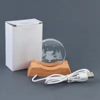 Ночник новогодний на подставке &laquo;Новогодние катания&raquo;, диам. 6 см