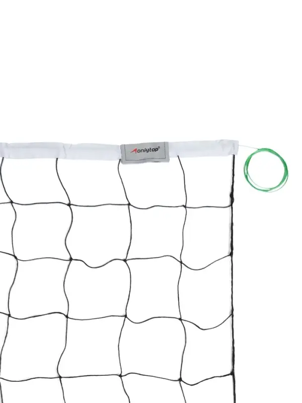 Сетка волейбольная ONLYTOP с тросом, ячейка 10&times;10, нить 1.8 мм, кант сверху