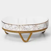 Аксессуары для ванной SAVANNA &laquo;Геометрика&raquo;, 3 предмета, мыльница, дозатор для мыла 290 мл, стакан, белые