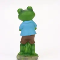 Садовая фигура из полистоуна &laquo;Лягушонок с саксофоном&raquo;, 8.5&times;11&times;25 см, Greengo