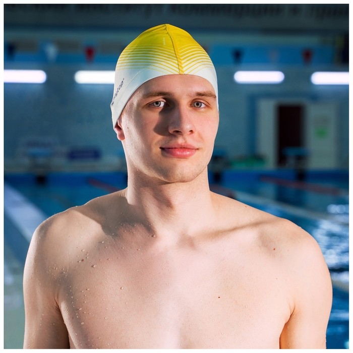 Шапочка для плавания взрослая ONLYTOP «Орнамент», тканевая, обхват 54-60 см Шапочка для плавания взрослая ONLYTOP «Орнамент», тканевая, обхват 54-60 см