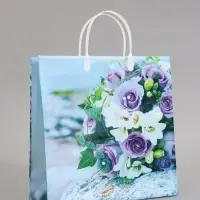 Пакет "Wedding day", мягкий пластик, 29 x 30 см, 100 мкм