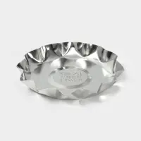 Форма для выпечки печенья, d=9 см, h=1.3 см, жесть, серебристая