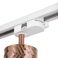 Светильник трековый BayerLux Simple &laquo;Астер&raquo; GU10, 220 В, 7.5&times;7.5&times;20 см, розовое золото