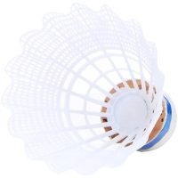 Воланы для бадминтона TORRES 250(нейл/проб)/уп.6шт.белый/сред.скор./BD23109