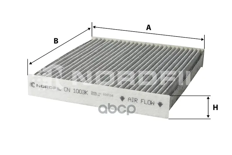 Фильтр салона NORDFIL арт. CN1003K
