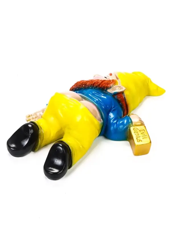 Садовая фигура из гипса &laquo;Рыжий пьяный гном&raquo;, 23&times;16&times;7 см