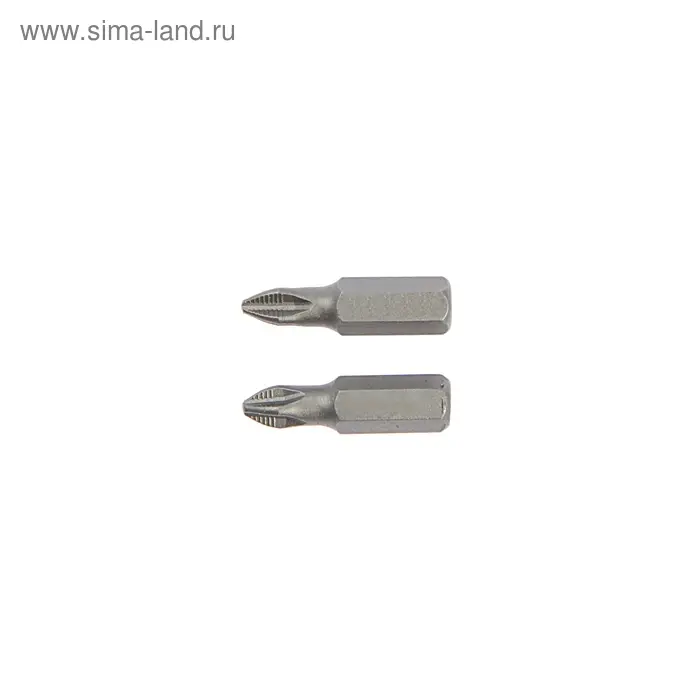 Биты ТУНДРА, намагниченные, сталь CrV, PH2 х 25 мм, 2 шт. Биты ТУНДРА, намагниченные, сталь CrV, PH2 х 25 мм, 2 шт.