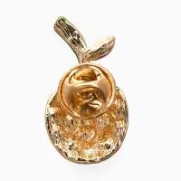 Брошь "Вишня стразинка", цвет красно-зелёный в золоте Брошь "Вишня стразинка", цвет красно-зелёный в золоте