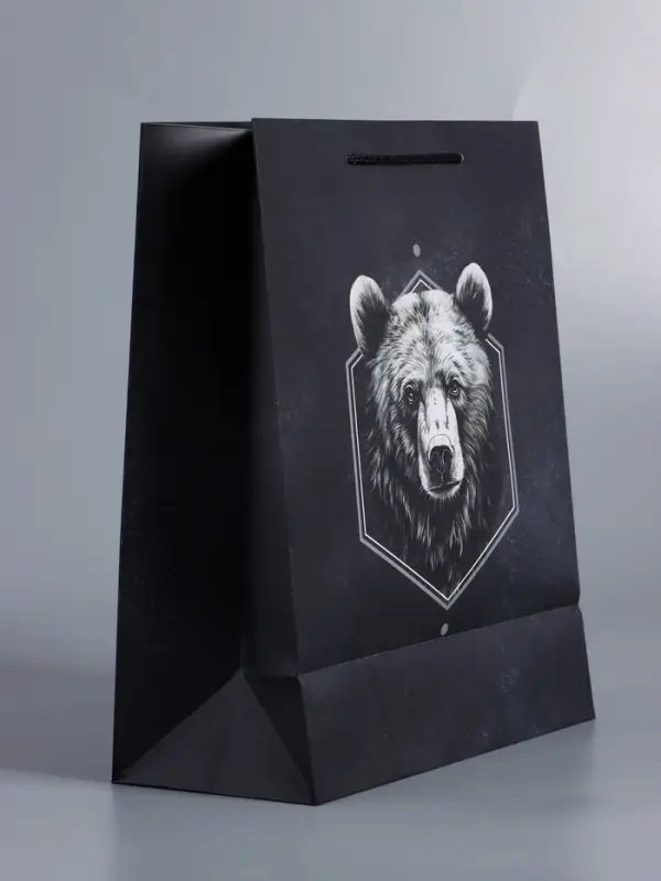 Пакет подарочный "Мужской выбор" ламинированный 26 х 12 х 32 см