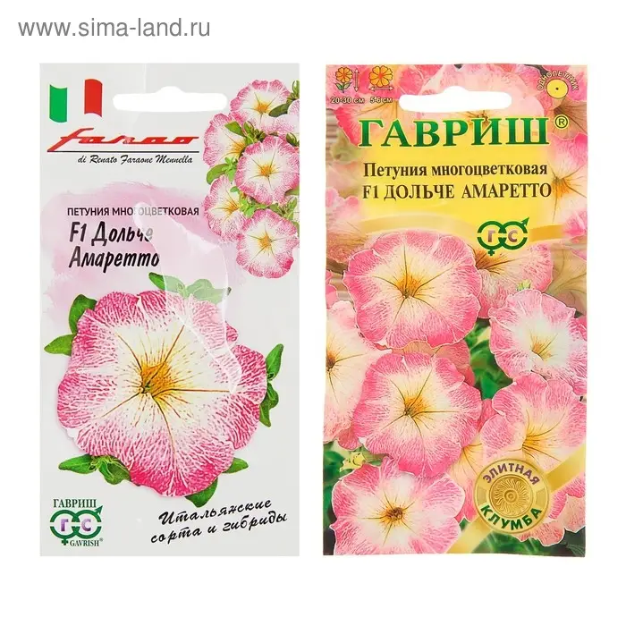 Семена цветов Петуния Семена цветов Петуния "Дольче Амаретто" F1, многоцветковая, О, гранулы, пробирка, ц/п, 7 шт