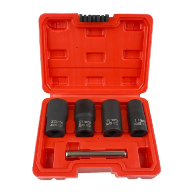 Набор головок для поврежденных болтов и гаек (5 предметов) в кейсе AVS NGP12-5I