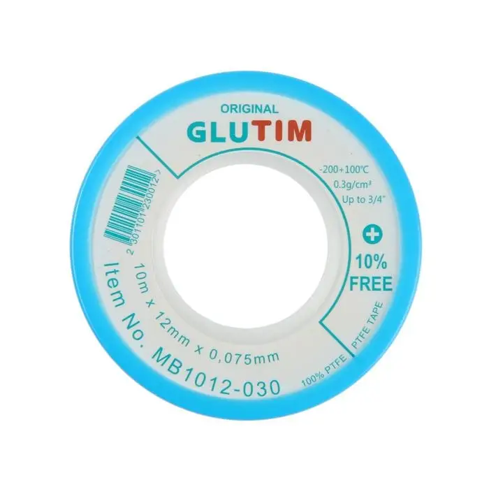 Лента ФУМ TIM MB1012-030, для воды, 12 мм х 0,075 мм х 10 м Лента ФУМ TIM MB1012-030, для воды, 12 мм х 0,075 мм х 10 м
