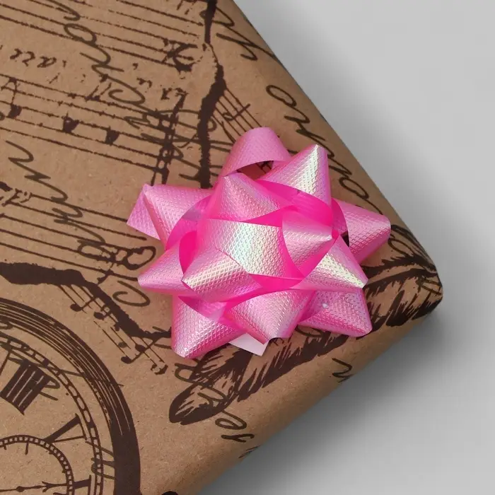 Подарочный Бант - звезда №5, 50 шт., для упаковки подарков, МИКС