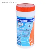 Дезинфицирующее средство &laquo;Мультиэкт 5 в 1&raquo;, для воды в бассейне, комплексный препарат, таблетки 200 г, 1 кг