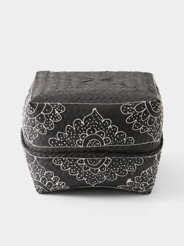 Корзинка плетёная &laquo;Бонтанг&raquo;, 24&times;24&times;15 см, бамбук, тёмная