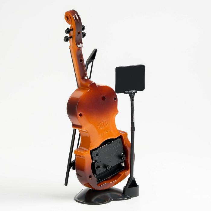 Часы настольные будильник Часы настольные будильник "Скрипка с пюпитром", циферблат d-6.5 см, 17 х 10 см