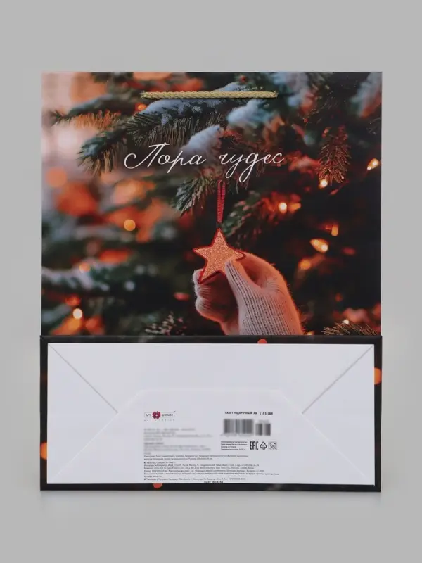 Пакет подарочный &laquo;Пора чудес&raquo;, 26&times;12&times;32 см
