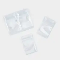 Органайзер-упаковка набор для хранения украшений QF, с зип-лок замком 10 шт., 6&times;4 см, прозрачный