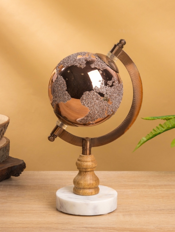 Глобус сувенирный Глобус сувенирный "Сансет" 10х12,5х23 см, стекло, мрамор