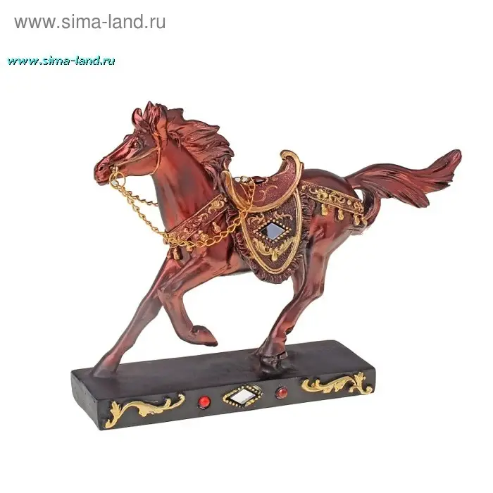 Полистоун скакун с рельефным седлом 14,5*20*4,4 см