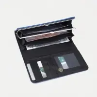 Кошелёк женский на магните, цвет синий