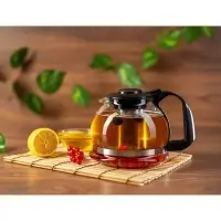 VETTA Чайник заварочный 1500мл, ситечко из нержавеющей стали, стекло, полипропилен