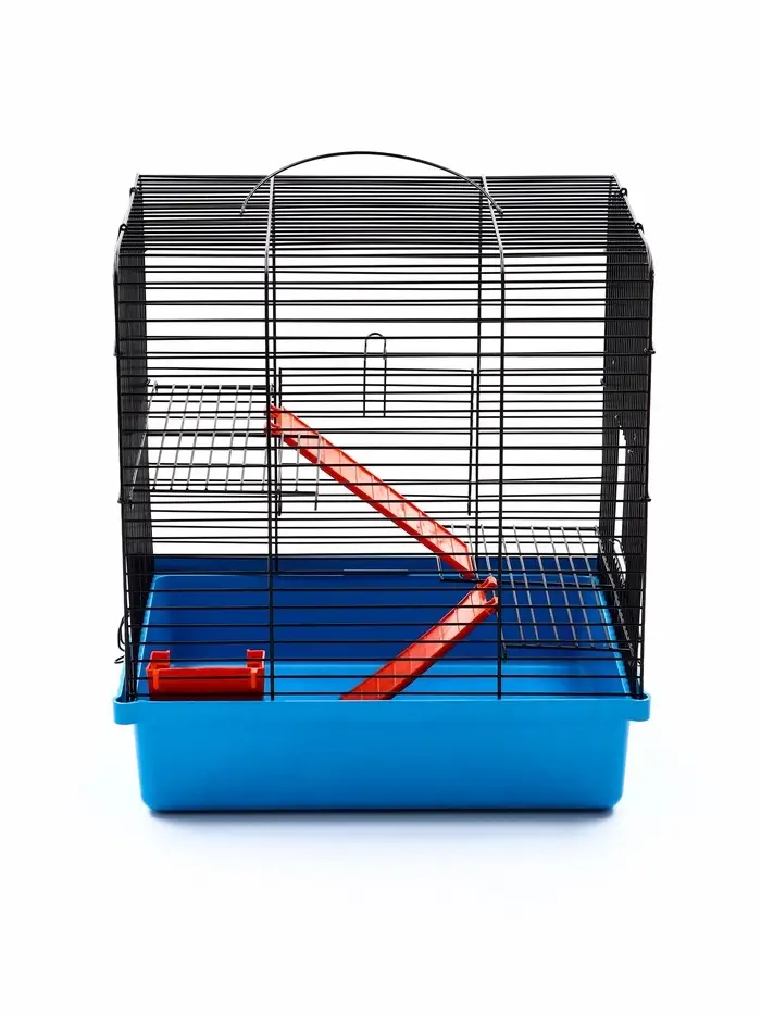Клетка для грызунов "Мини" двухярусная, 29 x 25 х 32 см, синий Клетка для грызунов "Мини" двухярусная, 29 x 25 х 32 см, синий