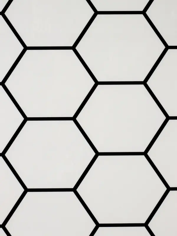 Панель самоклеящаяся 60*30 см восьмиугольник белый