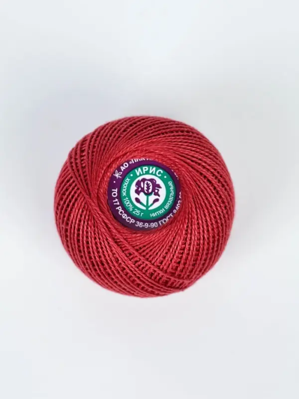 Нитки вязальные "Ирис" 150м/25г  100% мерсеризованный хлопок (5610)