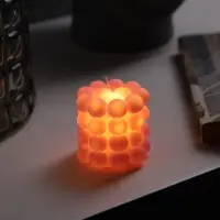 Светодиодная фигура &laquo;Свеча шарики&raquo; 5&times;5 см, от батареек AG13&times;3, свечение тёплое белое