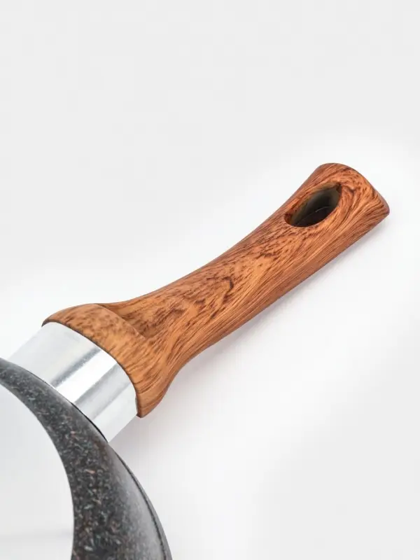 Сковорода KUKMARA Granit Ultra original, d=22 см, пластиковая ручка, антипригарное покрытие, литой алюминий, коричневая