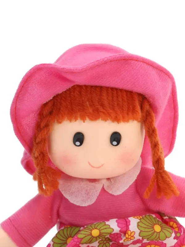 Мягкая игрушка &laquo;Кукла&raquo;, в шляпке и платьишке, цвет МИКС