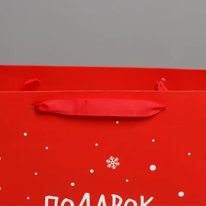 Пакет подарочный новогодний ламинированный &laquo;Подарок от Деда Мороза&raquo;, L 31&times;40&times;11.5 см