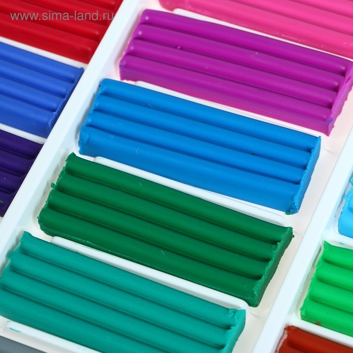 Пластилин 24 цвета 360 г ZOO Пластилин 24 цвета 360 г ZOO